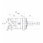 Côtes moteur hydraulique BMT 800 cm3 arbre de 40mm