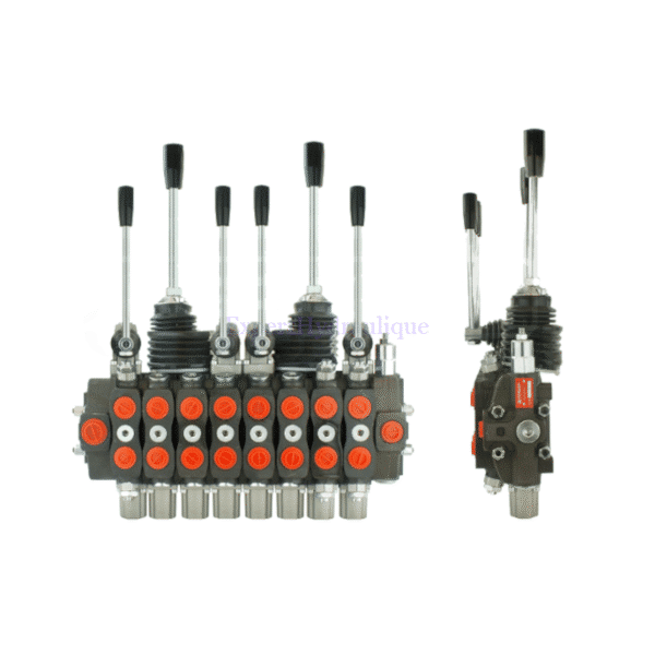 Distibuteur forestier manuel 90l 8 fonctions sans boutons joystick intérieur avec clapets Distibuteur forestier manuel 90l 8 fonctions sans boutons joystick intérieur avec clapets