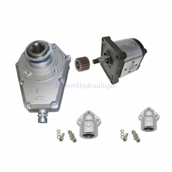 Kit pompe groupe 2 avec multiplicateur Kit pompe hydraulique groupe 2 avec multiplicateur femelle.