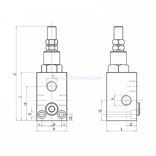 Côtes Limiteur de pression simple