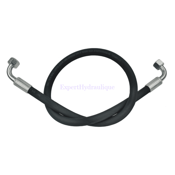 Flexible hydraulique 2 écrous coudés