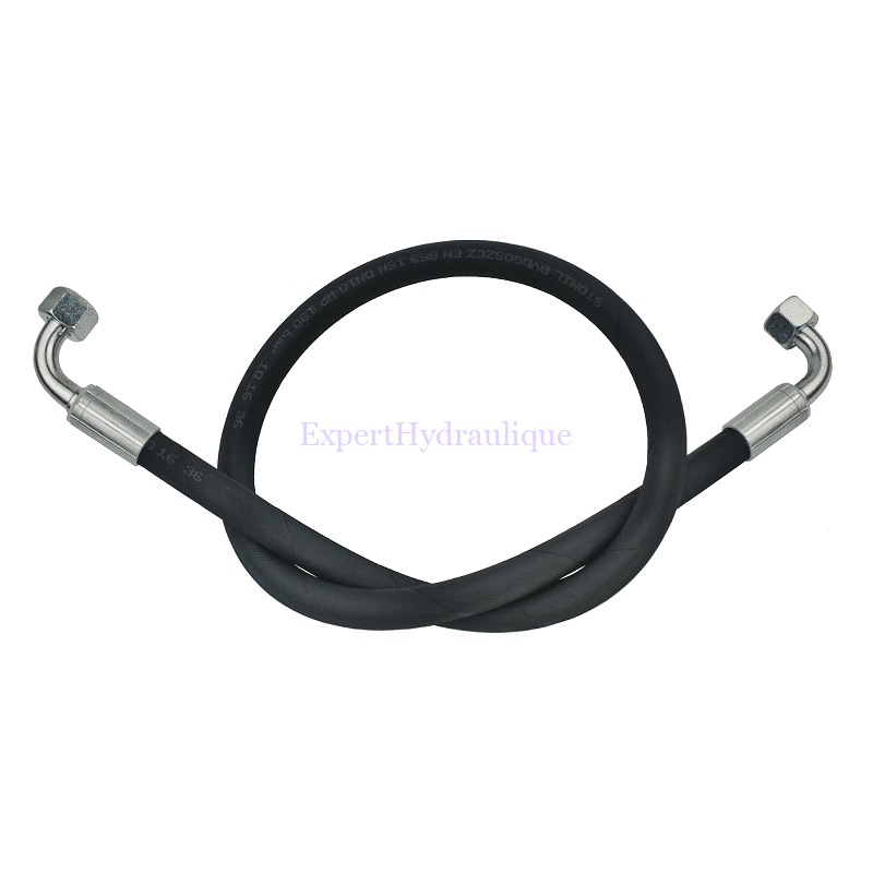 Flexible hydraulique 2 écrous coudés Flexible hydraulique 2 écrous coudés