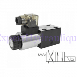 Distributeur Cetop simple bobine croisé-parallèle.