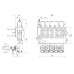 Dimensions distributeur 40l 5 fonctions