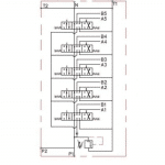 Schéma distributeur 5 double effet