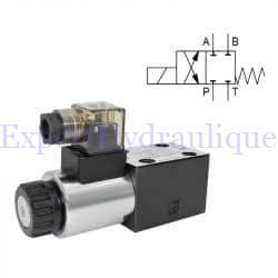 CETOP avec schéma. Croisé et tout fermé au milieu