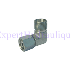 Raccord coudé mâle Métrique - femelle Métrique.
