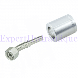 jupe + embout femelle coudé 45 DKOL45