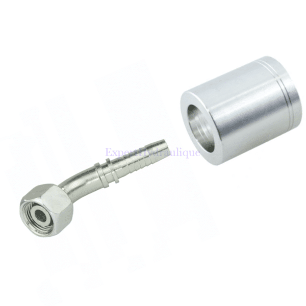 jupe + embout femelle coudé 45 DKOL45