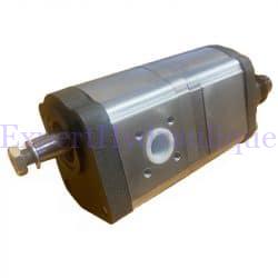 Pompe hydraulique case IH 11 + 8 cm3 avec clapet à l'arrière