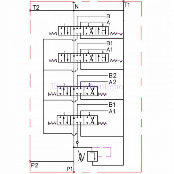 Distributeur 40L 2 double effet + 2 double effet flottante – Image 3