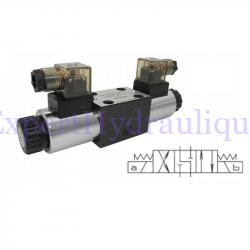 CETOP 5 doubles bobines P B fermés A T communicants.