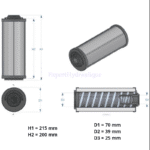 Schéma cartouche pour filtre retour 90 l-min