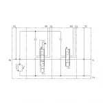 Schéma distributeur hydraulique fendeuse de bûches 2 fonctions 80L