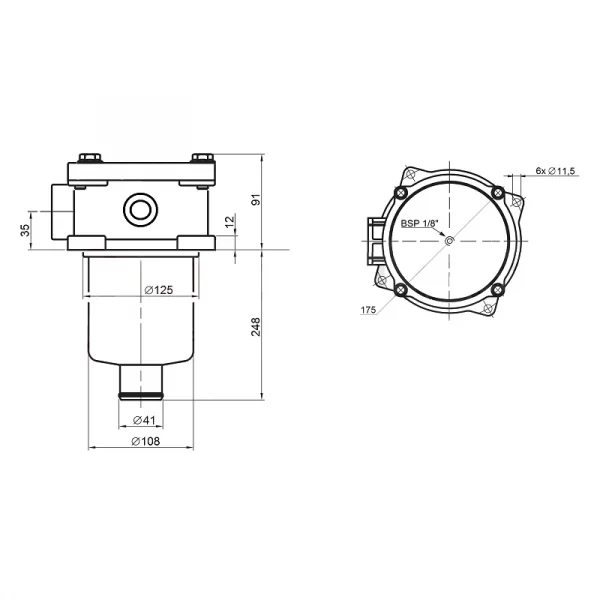 Filtre retour 130 l/min - 1 1/4BSP - 25 µm – Image 3