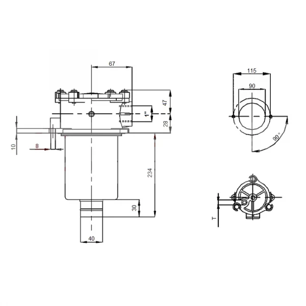 Filtre retour 90 l/min - 1BSP - 25 µm – Image 3