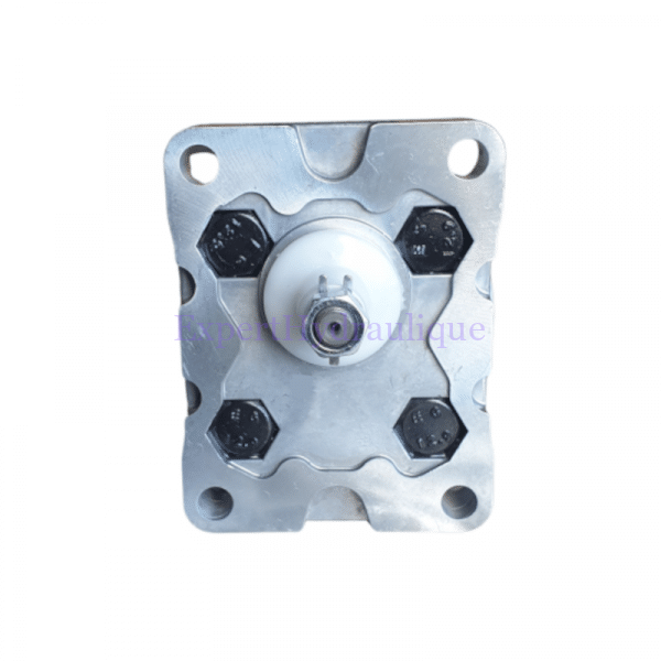 Pompe hydraulique taraudée Gr1 fixation 4 trous arbre conique 1-8 vue de face.