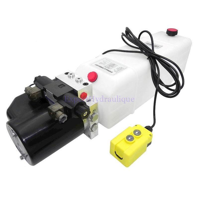 Centrale hydraulique mobile double effet réservoir en plastique