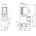 Electrovanne hydraulique NF 3/8" blocage bidirectionnel fermé – Image 2