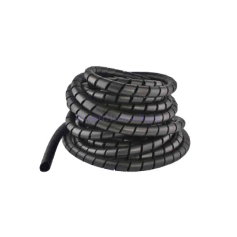 Protection noir spirale pour tuyau Une protection en spirale noir pour les tuyaux et flexibles hydraulique.