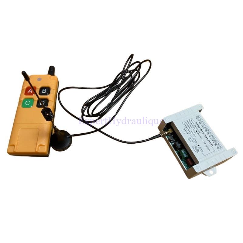Commande radio sans fils 4 boutons 12V à 36 V longue portée