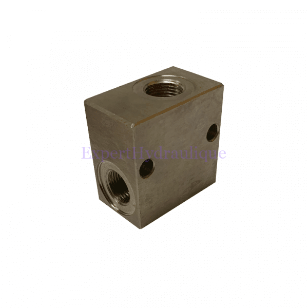 Bloc d'électrovanne hydraulique 38 BSP 2eme côté