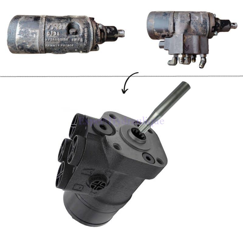 OMAS003 GEMMER HYDRAGUIDE remplacement en DANFOSS version LS. Montage sur MASEEY FERGUSON