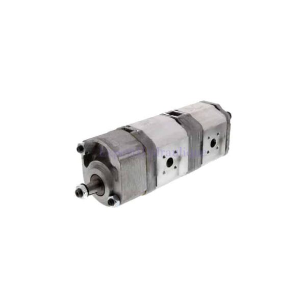 Pompe hydraulique double corps avec contre pallier pour tracteurs Renault et Class