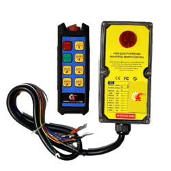 Radio commande 6 boutons / 6 fonctions. Sécurité de mise en marche de la radio commande