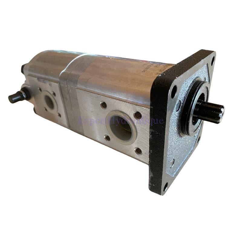 PENEW013 Pompe hydraulique double 47456762 et 0517765018 pour tracteur New Holland CNH