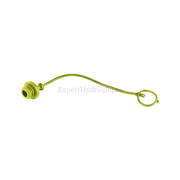 Protection pour coupleur femelle ISO-A 1/2 de couleur jaune