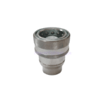 Coupleur hydraulique femelle de frein de remorque vue de côté.
