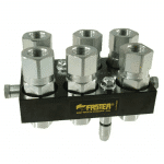 Multicoupleur mobile à 6 voies 1/2 et implantation 1/2"BSP de la marque Faster.