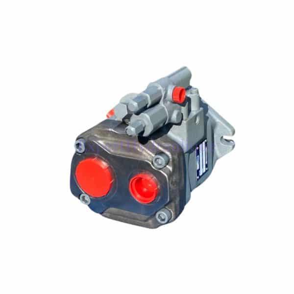 Pompe à pistons de remplacement avec pour référence : LA10V045DFR/52R vu de dos