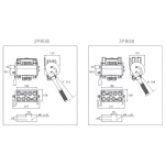Schéma Multicoupleur fixe à 8 voies de la référence 2P808 de la marque Faster.