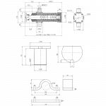 Vérin hydraulique télescopique - 3 éléments avec course 700 mm – Image 2