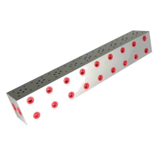 Embase-9-postes-pour-CETOP-3 Embase 9 postes Cetop 3 distributeur hydraulique avec limiteur de pression.