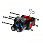 Kit 2 sélecteurs empilés hydraulique 60 l/mn 12 volts 1/2 BSP.