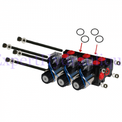 Kit 3 sélecteurs empilés hydraulique 60 l/mn 12 volts 1/2 BSP.
