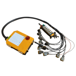 Telecommande 12 boutons avec faisceau câblé en prises Hirschman