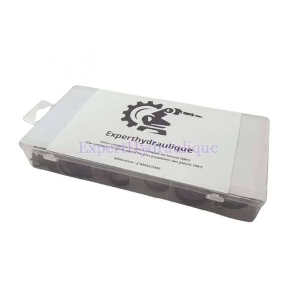 Mallette de joints torique au format ORFS vue de côté.
