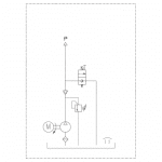 Schéma centrale hydraulique centrale simple effet.