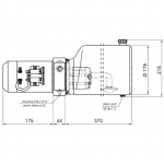 Schéma centrale hydraulique centrale hydraulique 1.6kW - 4.2L-min réservoir 8L partie 2.