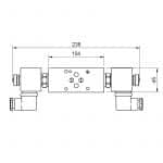 Position flottante CETOP 3 à monter en sandwich commande électrique 12 volts