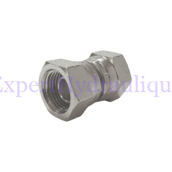 Raccord droit égal BSP femelle tournant - femelle tournant