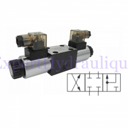 Distributeur CETOP A B P T fermé - Bloc en M.