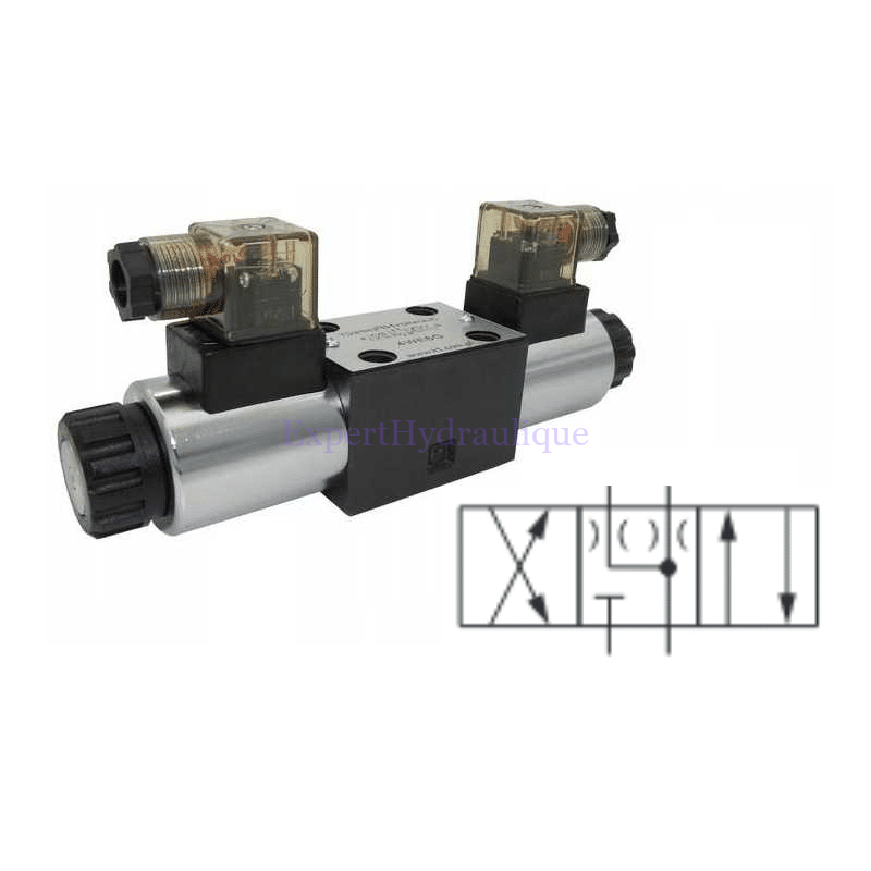 Distributeur CETOP A B T communicants P fermé - A B régulé Distributeur CETOP A B T communicants P fermé - A B régulé.