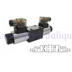 Distributeur CETOP A B P T fermé – arrêt d'urgence.