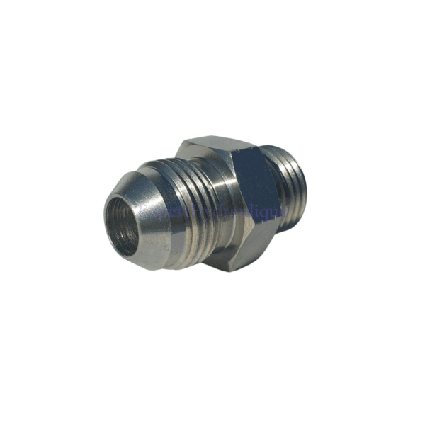 Raccord adaptateur mâle JIC et mâle ORFS Raccord adaptateur mâle JIC et mâle ORFS.