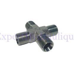 Croix hydraulique égale mâle BSP